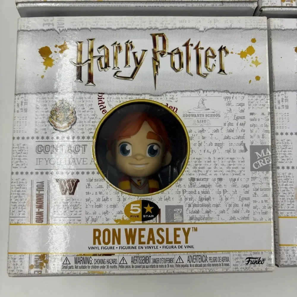 NIB Funko Harry Potter Vinyl Figure Set Ron Weasley Hermione Granger Hagrid